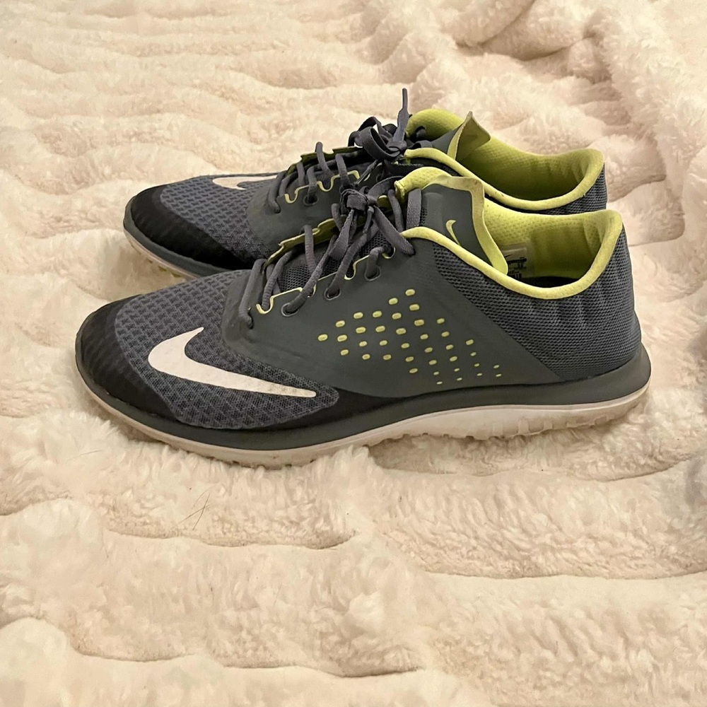 Nike Gray and Yellow Athletic Shoes